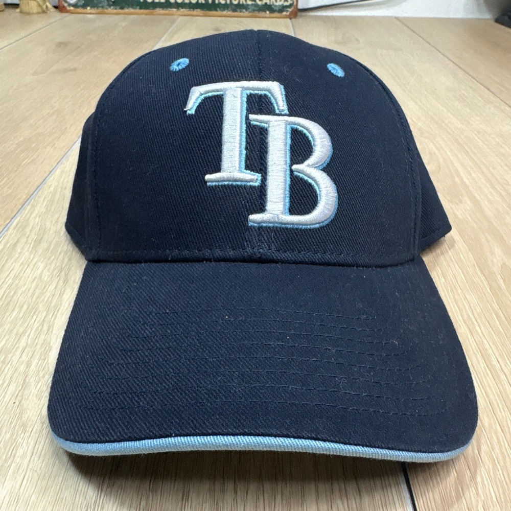 Tampa Bay Rays MLB Fan Favorite Snapback Hat‎ Navy Blue Light Blue OSFM NEW